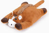 HugSmart Horse Flat Plush Squeaky Crinkle Dog Toy