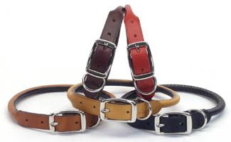 Circle T Round Collar Tan 1 x 22"