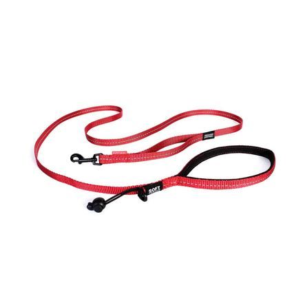 Ezydog Soft Trainer Leash Lite with Traffic Control Red Dog 1pc 6ft