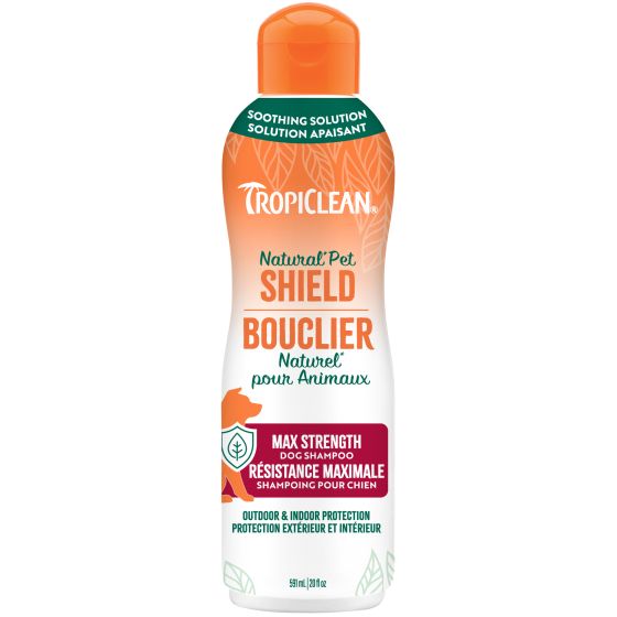 TropiClean Natural Pet Shield Max Strength Shampoo for Dogs, 591ml