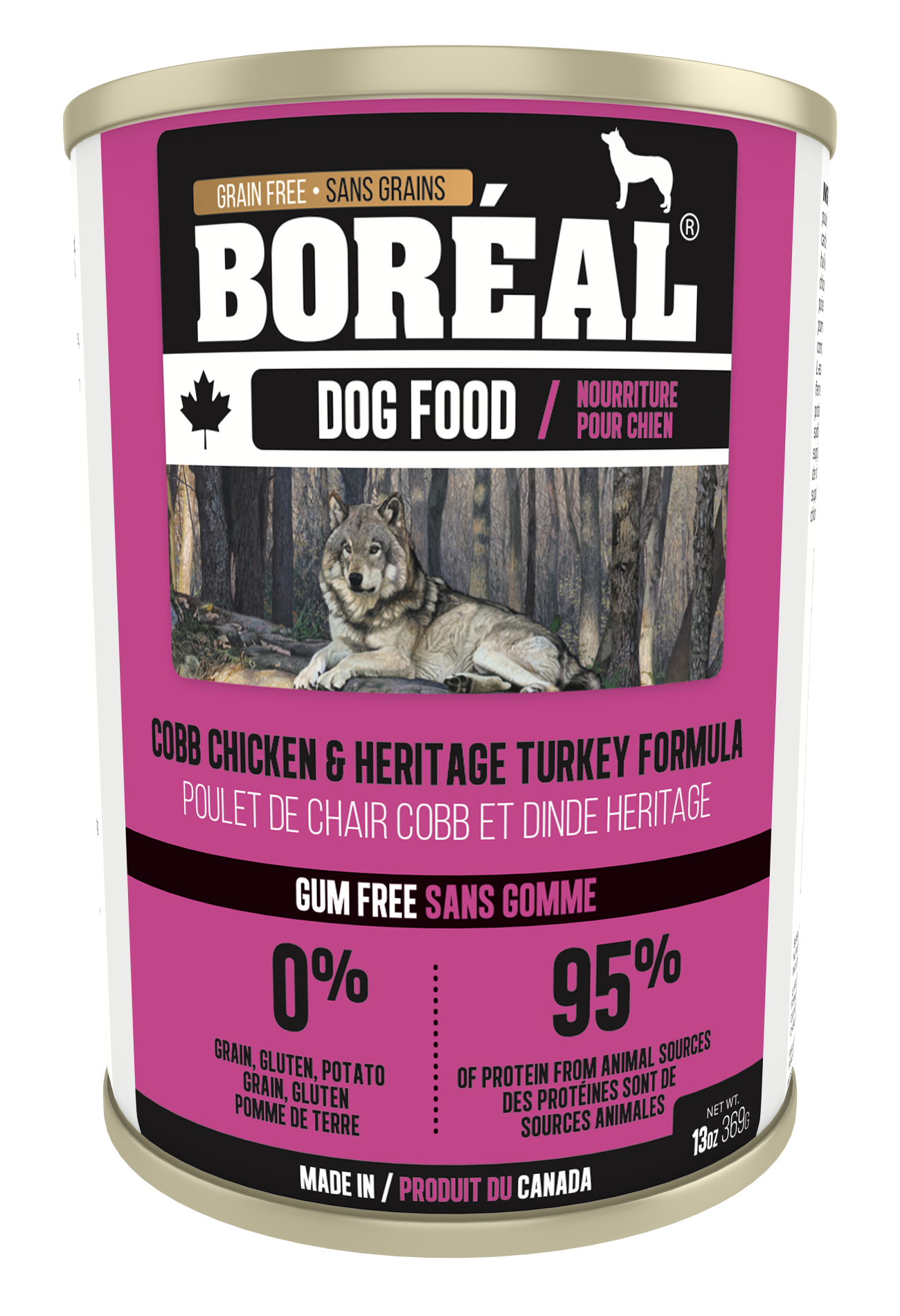 Boreal Cobb Chicken And Heritage Turkey Dog 369g