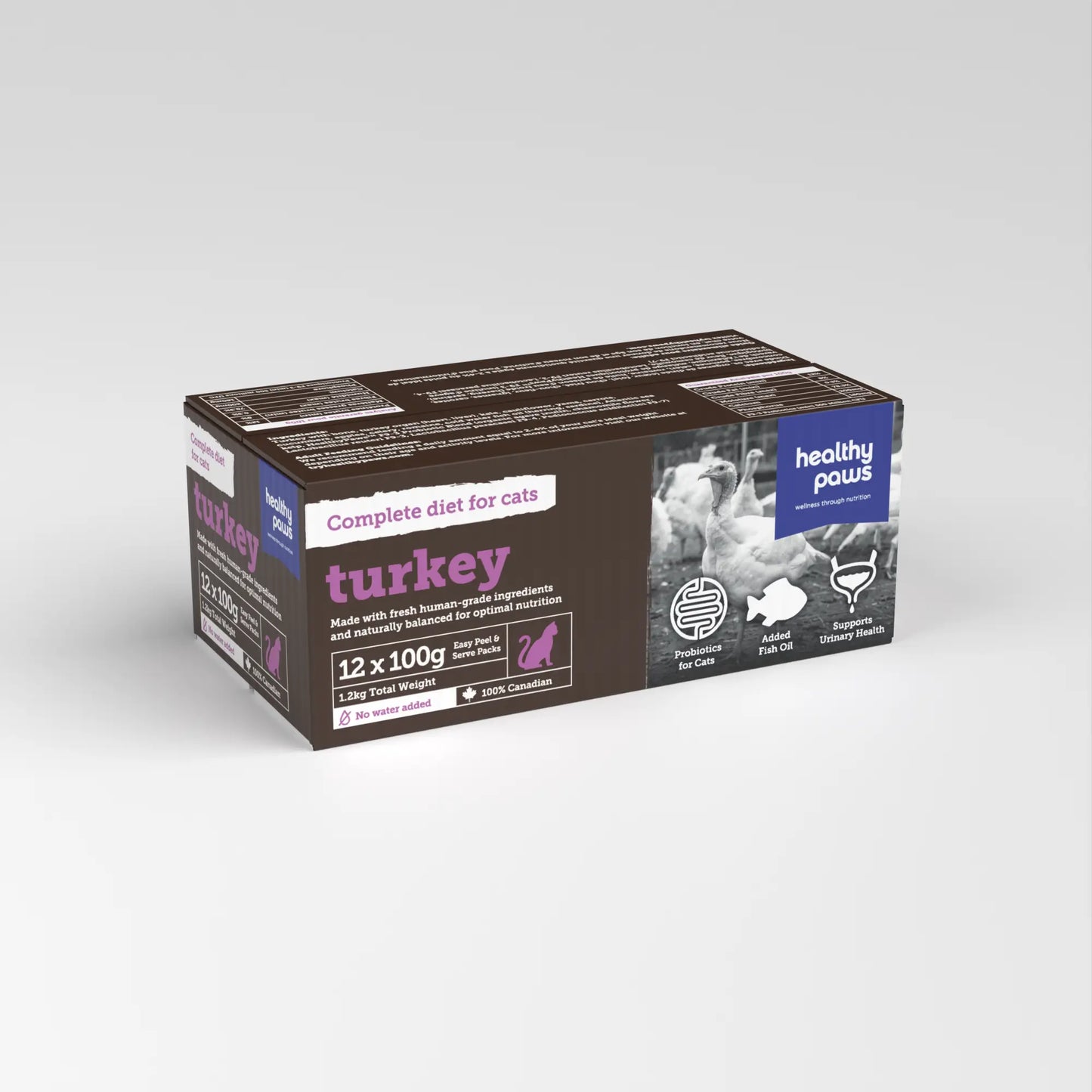 Healthy Paws Complete Cat Dinner Turkey 2.6lb