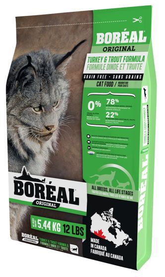 Boreal Cat Grain-Free Turkey & Trout Dry Food 5.44kg