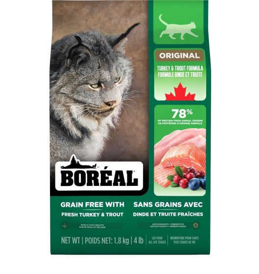 Boreal Cat Grain-Free Turkey & Trout Dry Food 1.8kg