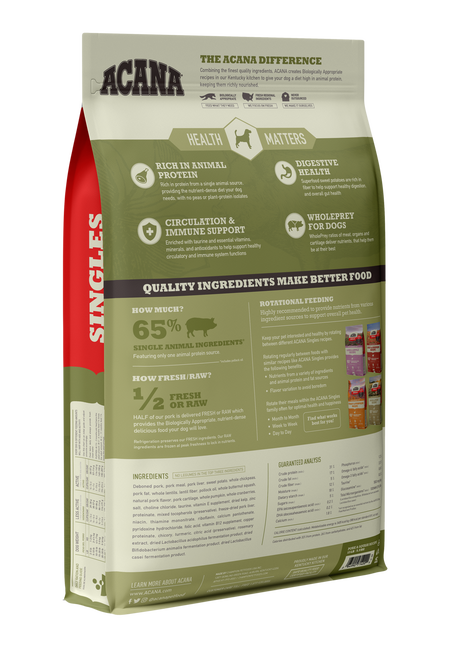 Acana Singles LID Pork & Butternut Squash Dog Food 5.4Kg