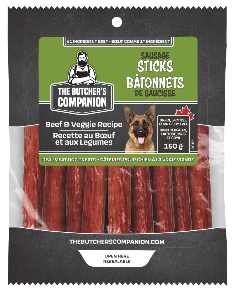 The Butchers Companion Sausage Sticks - Beef & Veggie 150g