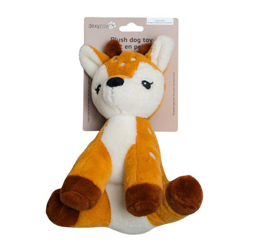 Dexypaws Plush Dog Toy - Fawn