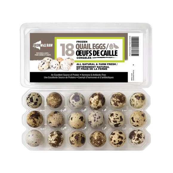 Iron Will Raw 18 pack Quail Eggs