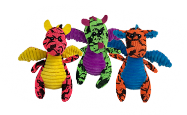 Multipet Minipet Dragons Assorted 5" Dog Toy