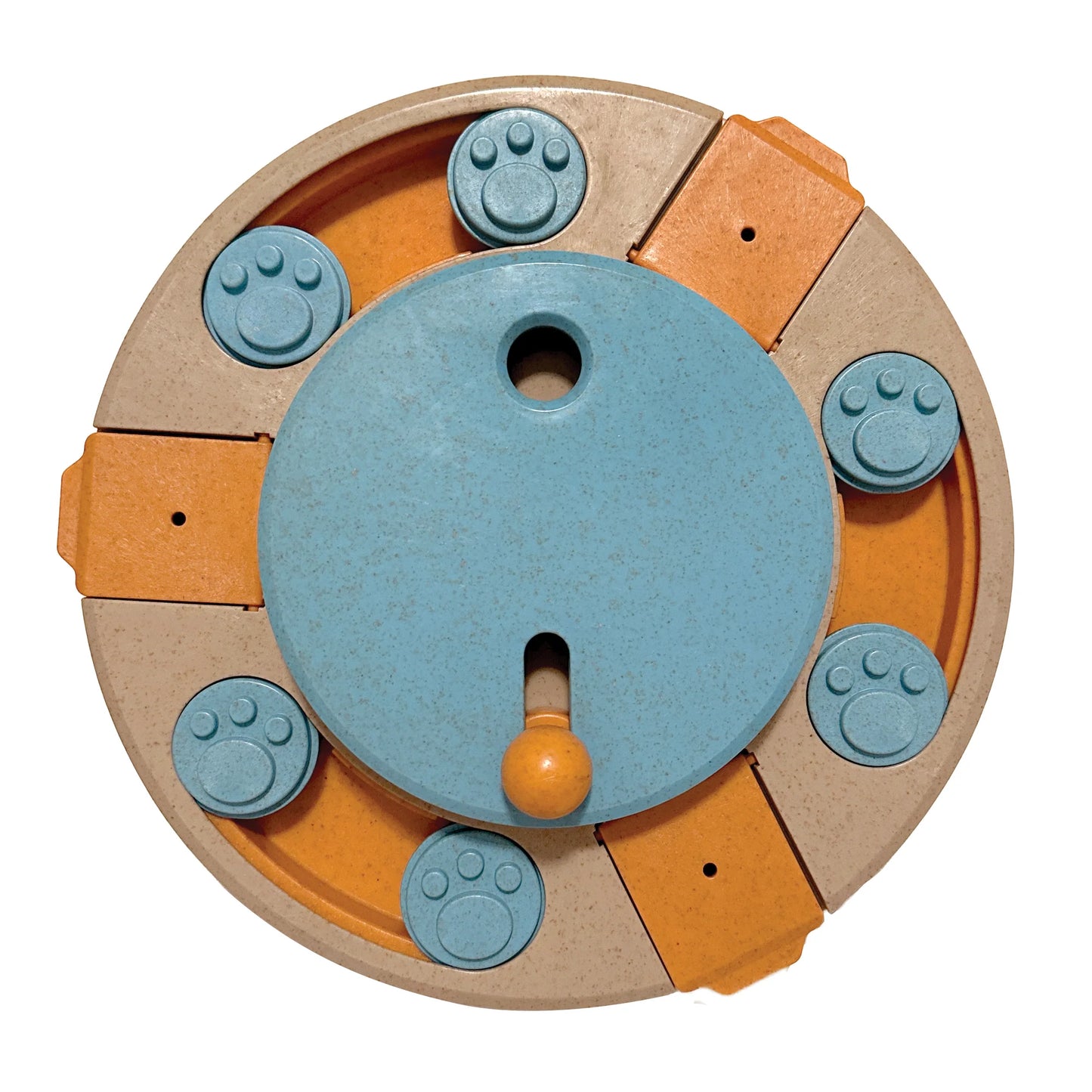 foufouBRANDS™ fouFIT™ Hide 'n Seek Multi-Play Turntable 10.5" Puzzle Toy for Dogs