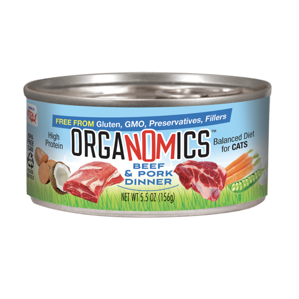 OrgaNOMics Beef & Pork Dinner for Cats - 5.5oz