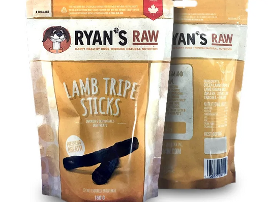 Ryan's Raw Lamb Tripe Sticks 100g