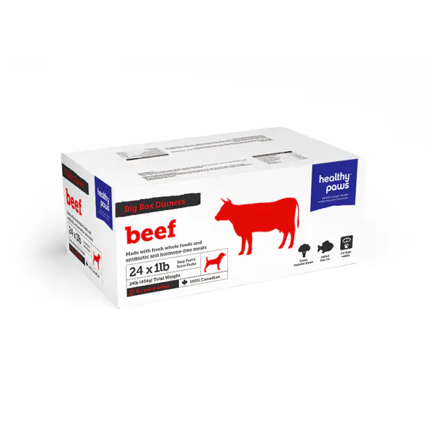 Healthy Paws Big Box Dinner Beef and Veg 24 x 1 lb