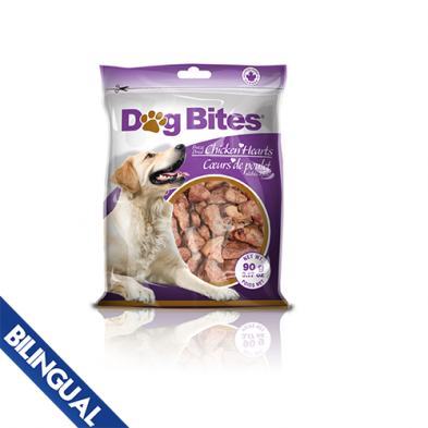 Dog Bites Freeze Dried Chicken Hearts 90g