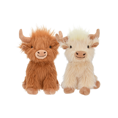 Multipet® Minipet Highland Cow Assorted Dog Toy