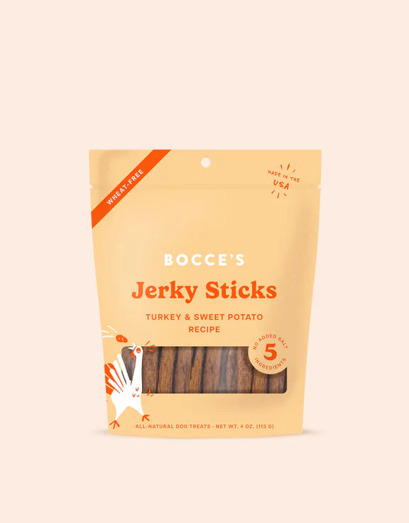 Bocce's Jerky Sticks - Turkey & Sweet Potato