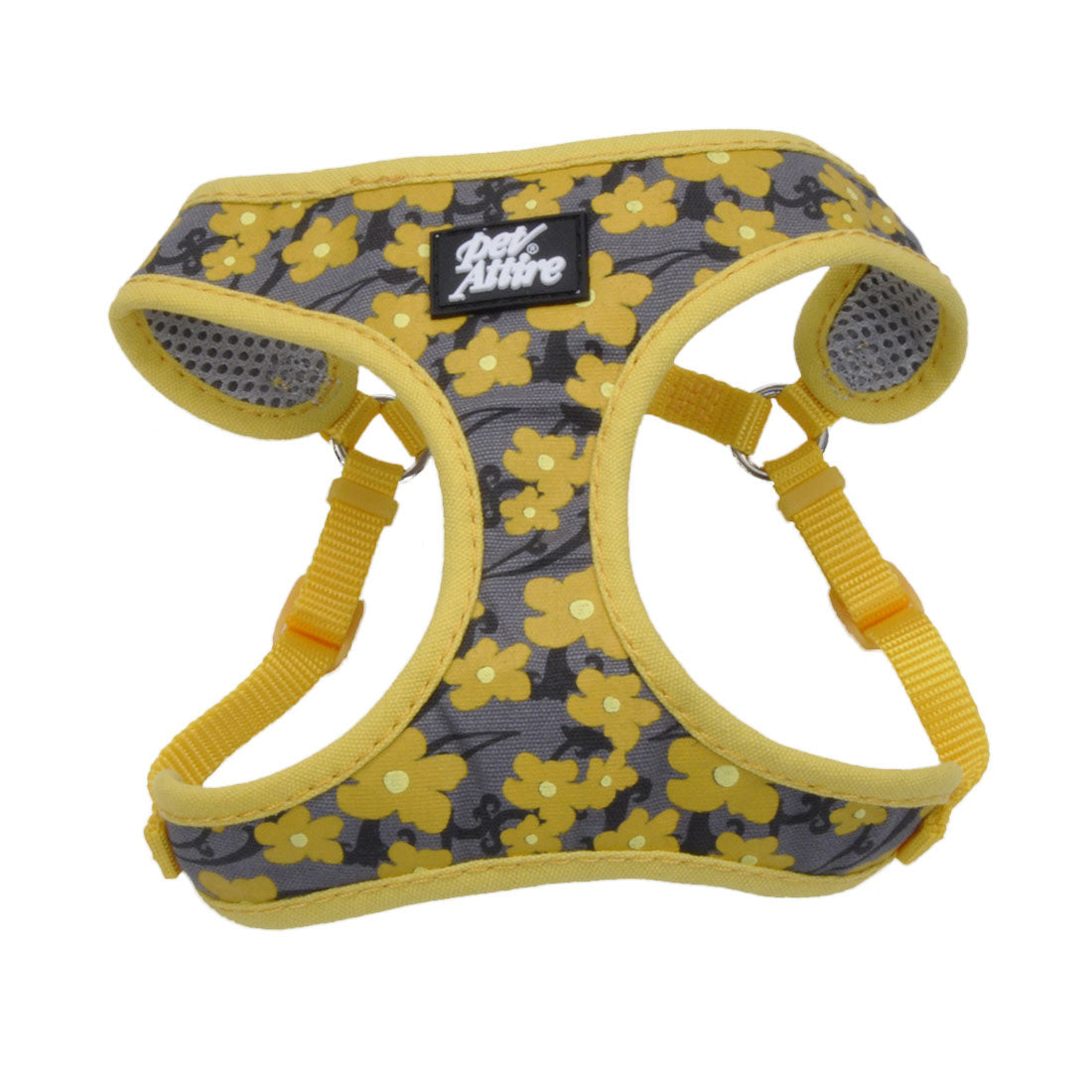 Coastal Ribbon Adjustable Dog Harness Yellow Buttercup XXS