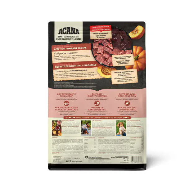 ACANA Singles LID Beef with Pumpkin Recipe 1.8kg