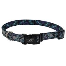 Lazer Brite Rflctv Open Design Adj Collar Galaxy Dog 1pc 1x18-26in