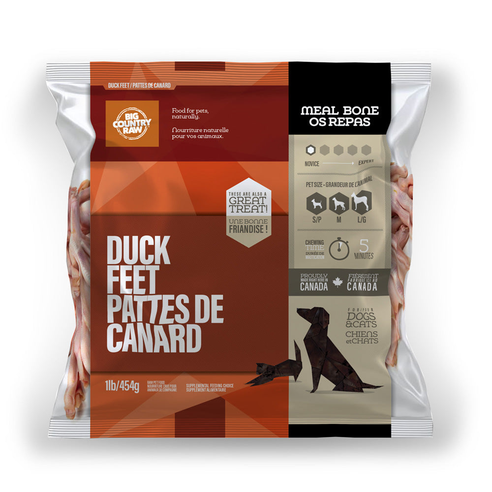 Big Country Raw Duck Feet 1lb BCR