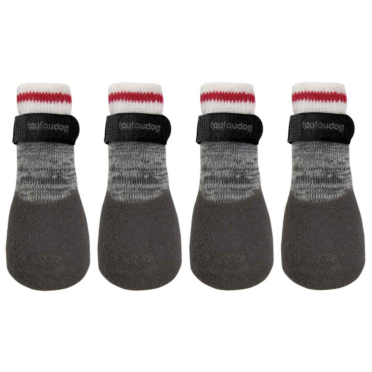 FouFou Dog Rubber Dipped Socks 2XL size 5 Red