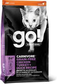 GO! Cat Carnivore Grain Free Chicken Turkey Duck 3lb