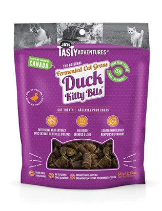Jay's Tasty Adventures Fermented Cat Grass Duck Cat Treats 60g - SALE 25% OFF
