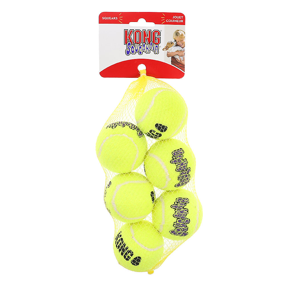 Kong SqueakAir Tennis balls 6pk - Med