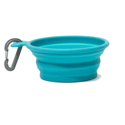 Messy Mutts Silicone Collapsible Bowl 25.7oz Blue