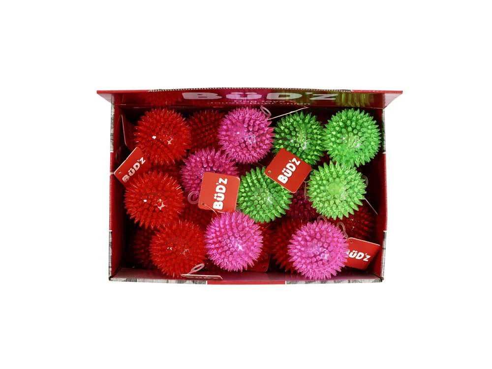 Budz Rubber Ball with Spikes - Red