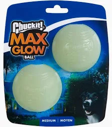 ChuckIt Glow Max Ball Medium 2pack