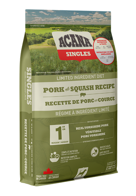 Acana Singles LID Pork & Butternut Squash Dog Food 1.8Kg