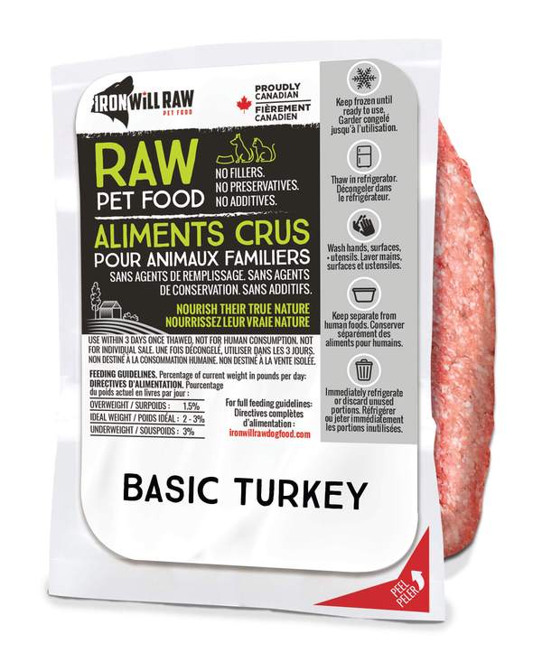 Iron Will Raw Basic Turkey 6lbs