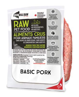 Iron Will Raw Basic Pork 6lbs SALE 20% off