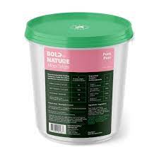 Bold By Nature Mega Dog Raw Pork Dinner 4lb Patties