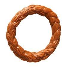 SPOT Bambone Braided Hickory Ring 3" Dog Toy
