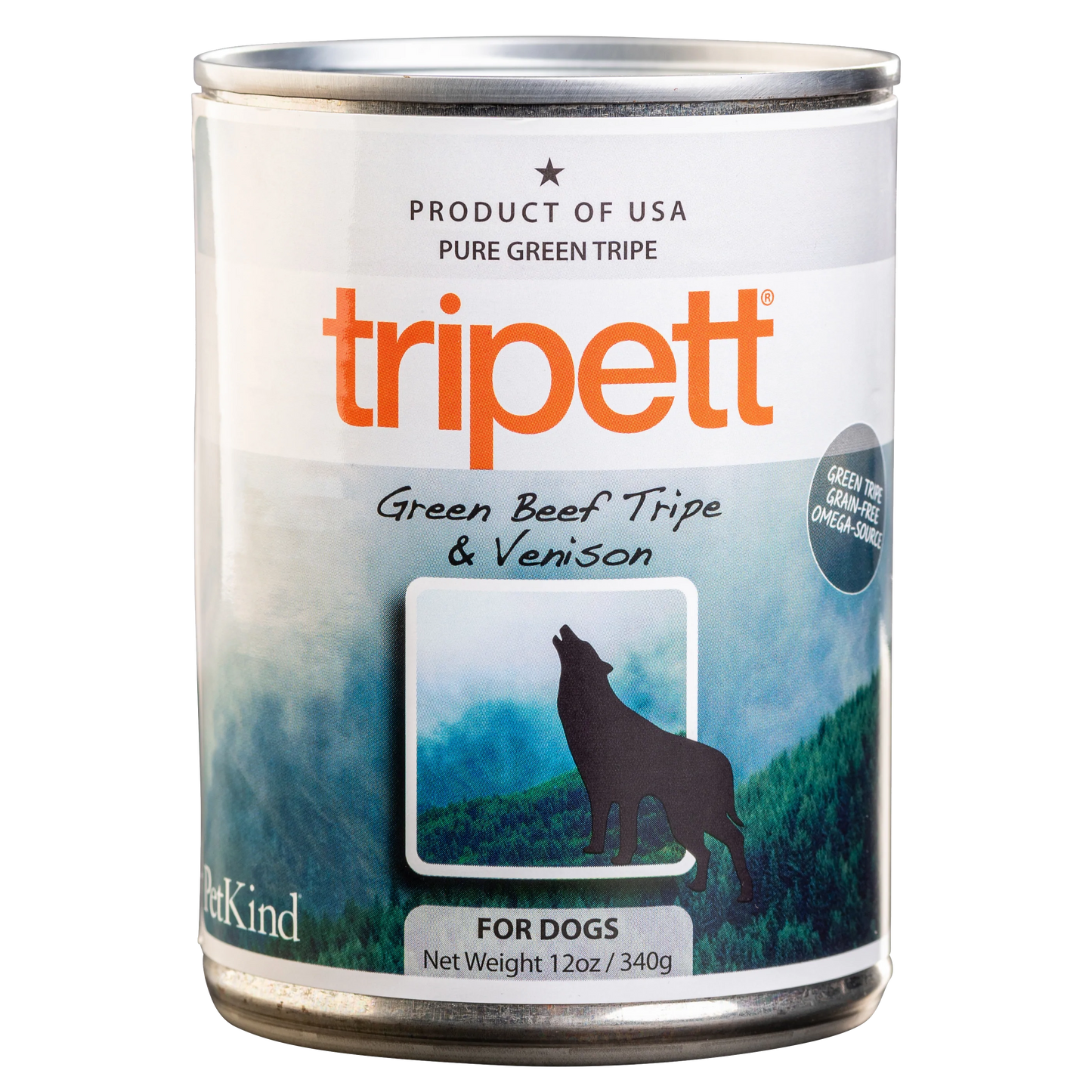 Tripett Beef Tripe with Venison Dog Food Can 12oz