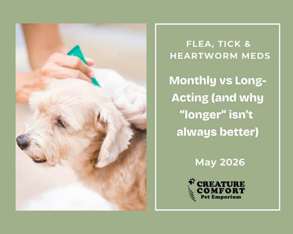 Flea, Tick & Heartworm Meds: Monthly vs Long-Acting (and why “longer” isn’t always better)