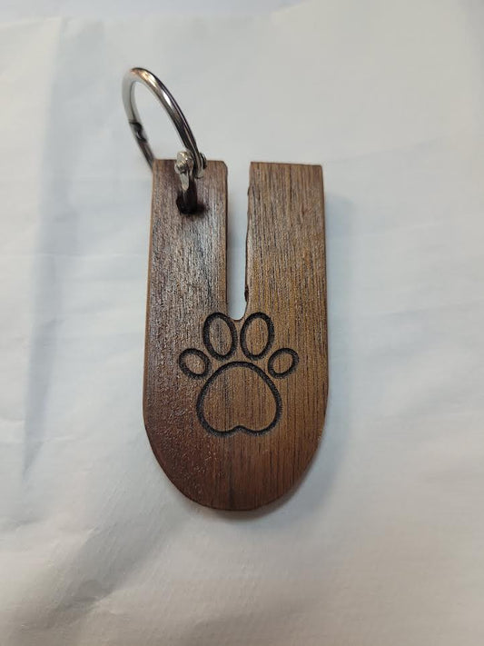 Wood Poop bag Holder - Brown