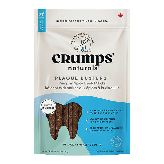 Crumps Plaque Busters With Pumpkin Spice Dog 10pc