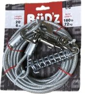 Budz Tie Out with Spring 20ft - max 160LB