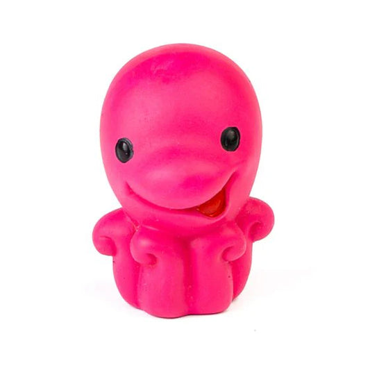 Bud'Z Latex Octopus Squeaker Pink Dog 3.5in