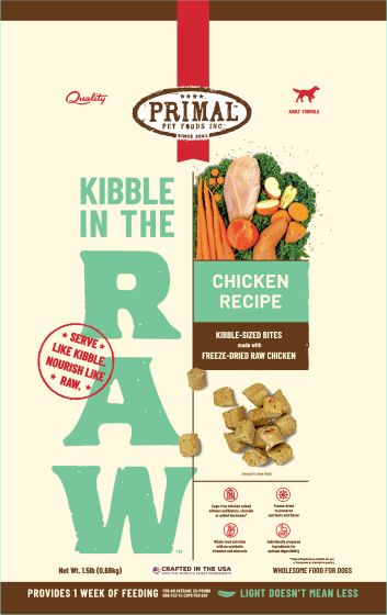 Primal Kibble In The Raw Chicken Recipe Dog 1.5lb