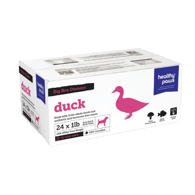 Healthy Paws Complete Dog Big Box Dinner Duck 24lb