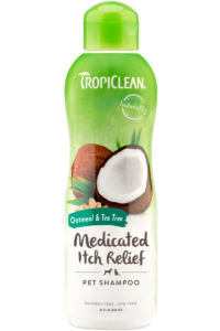 Tropiclean Medicated Itch Relief Shampoo Oatmeal + Tea Tree 20oz
