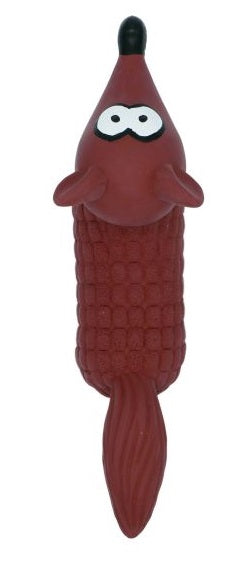 Bud'Z Latex Dog Squeaker Toy Red Fox 8"