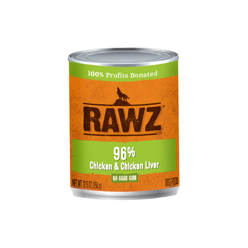 Rawz Dog Can 96% Chicken 12.5oz