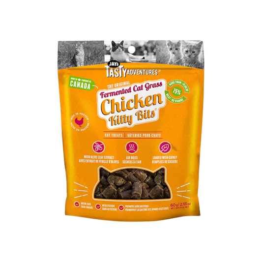 Jay's Tasty Adventures Fermented Cat Grass Chicken Cat Treats 60g