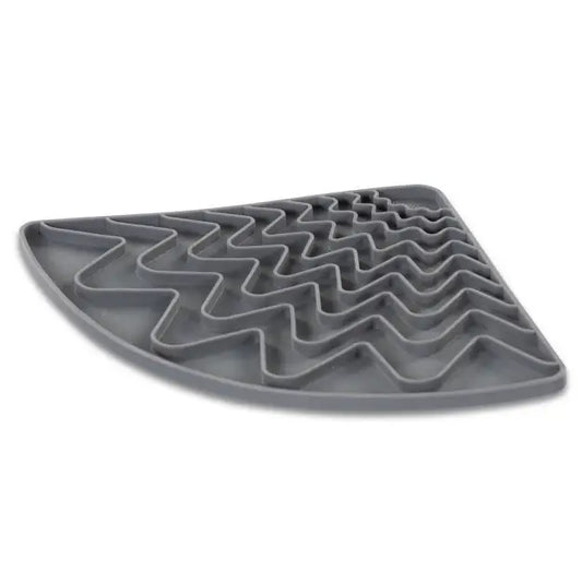 Messy Mutts Silicone Triangle Licking Mat with Suction 9" x 6.5"