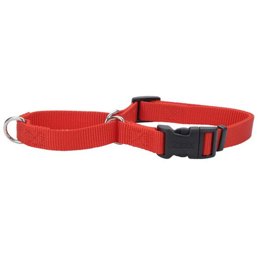 Coastal Martingale w' Buckle 3/4 * 18-22" Red -All fabric